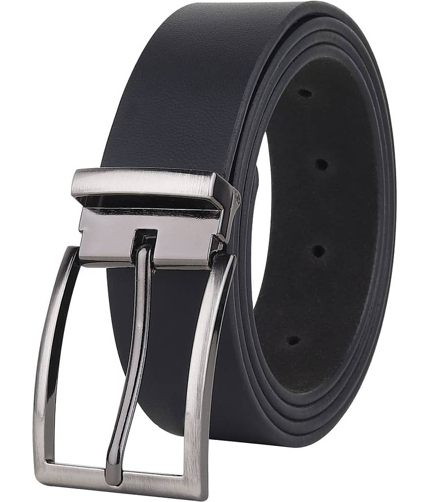 SILKSHOPPING - Black 100% Leather Men's Formal Belt ( Pack of 1 )
