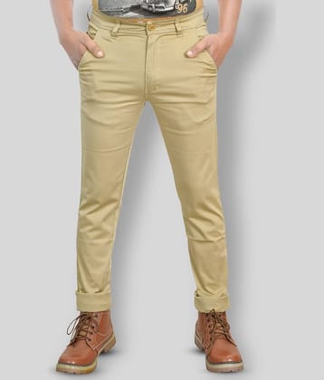 plounge - Off White Cotton Blend Regular Fit Men's Formal Pants (Pack of 1)