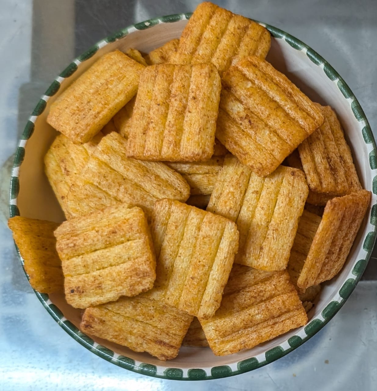 Hv Associates Millet Bites - Tomato Masala (200G) | Party Size Jar Of Crispy Ridged Snacks | Tangy Tomato Seasoned Fryums | Oil-Free Roasted Healthy Munchies