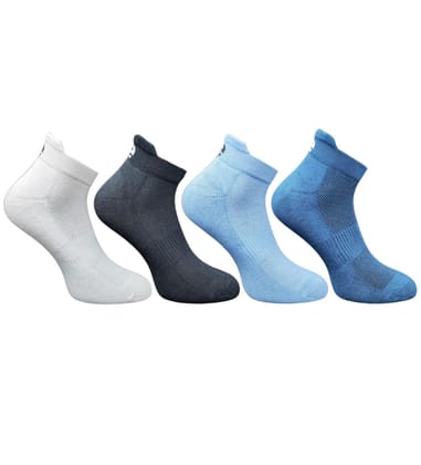 4_Pair Set Unisex Casual Cotton Printed Ankle Length Socks (Multicolor)-PID63468