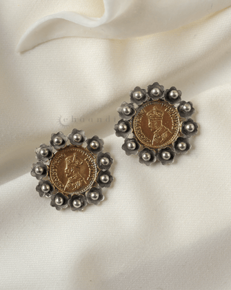 Gold Polish Silver Earrings CHE1752
