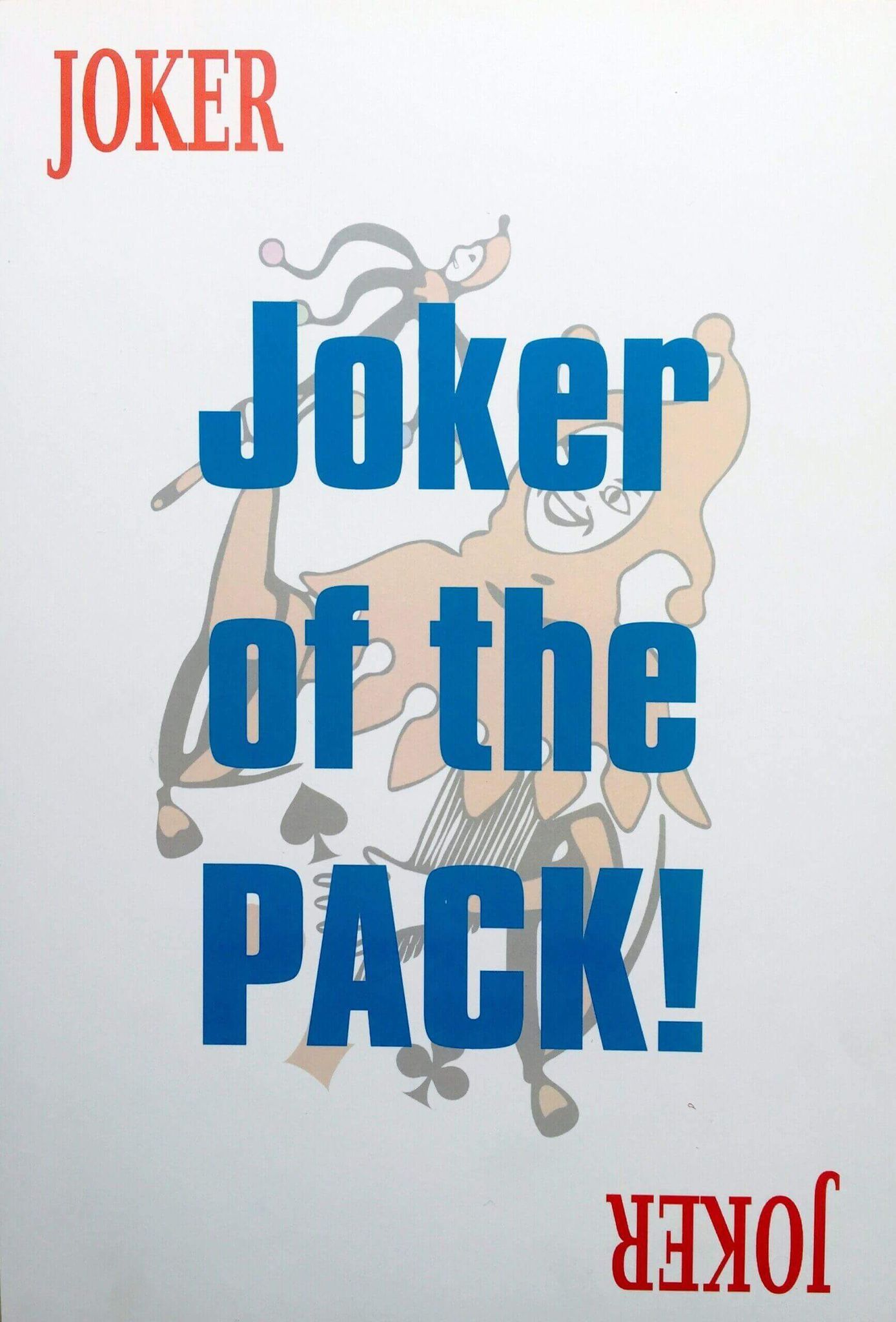Wanna Party Joker of the Pack Photo ProP for Card Party