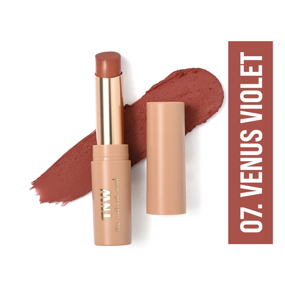 SILKY MATTE FUSION LONGSTAY LIP COLOUR (07 Venus Violet).-07 Venus Violet