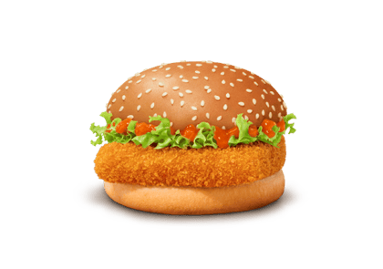 Korean Mc Spicy Paneer Burger.