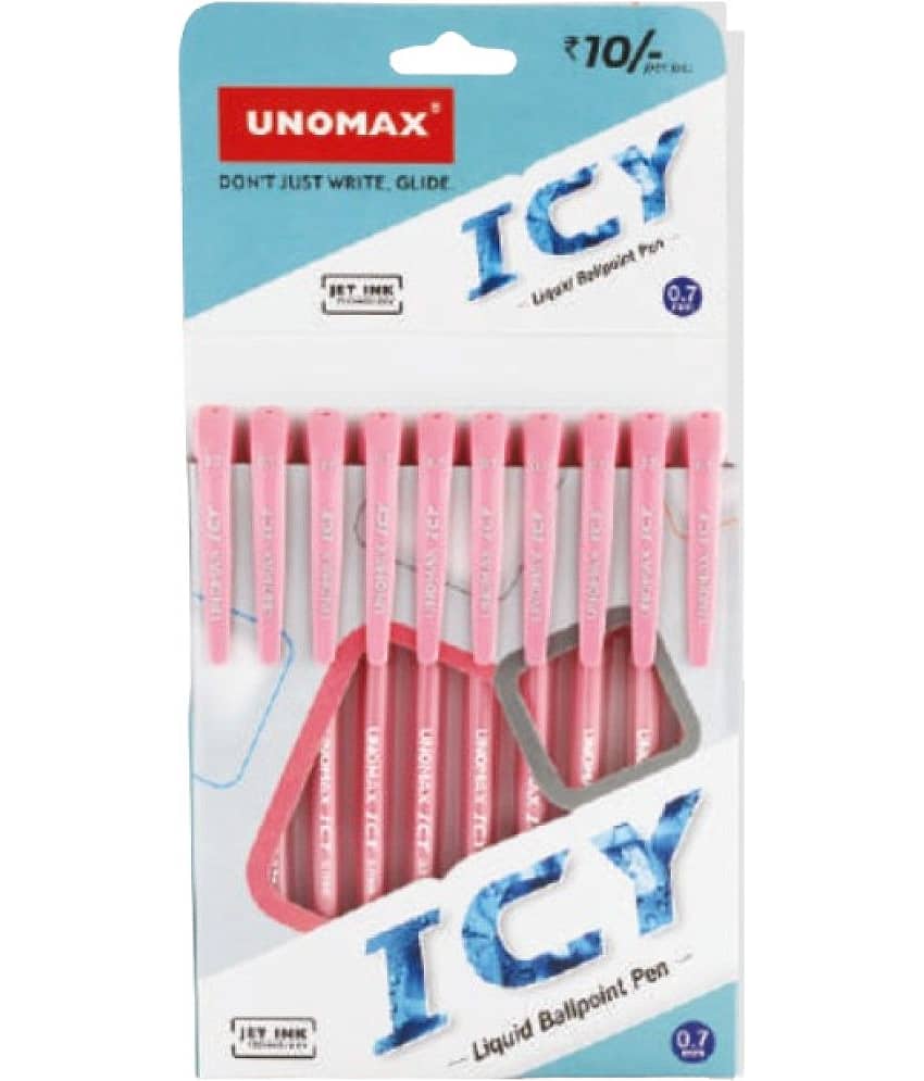 Unomax Icy Ball Pen Red Pack of 30