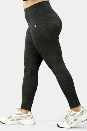 Essential Melange Leggings Olive-XS