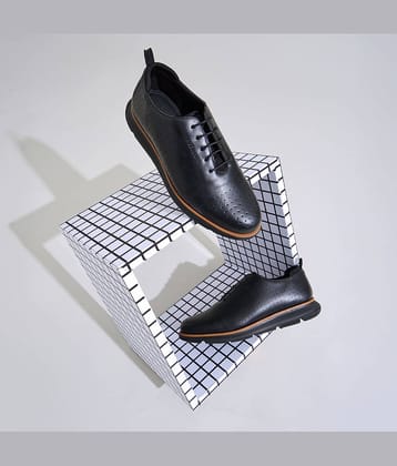 Neemans Flexy Brogues Black Men's Sneakers