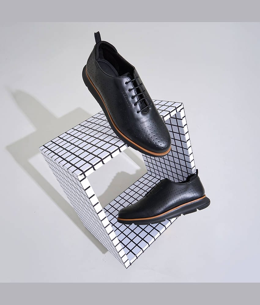 Neemans Flexy Brogues Black Men's Sneakers