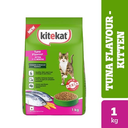 Kitekat Tuna Flavour Kitten (2-12 Months) Dry Cat Food 1kg