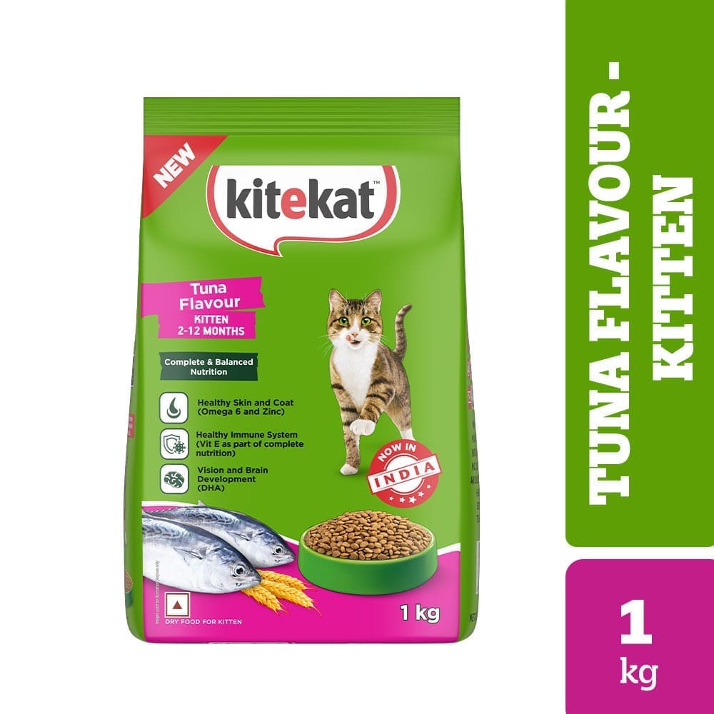 Kitekat Tuna Flavour Kitten (2-12 Months) Dry Cat Food 1kg