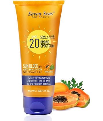 Seven Seas Sunscreen Cream For All Skin Type ( Pack of 1 )