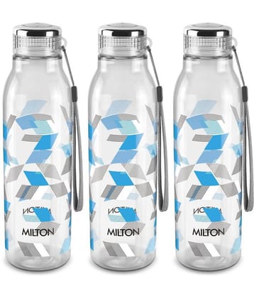 Milton Helix 1000 Pet Water Bottle, Set of 3, 1 Litre Each, Green