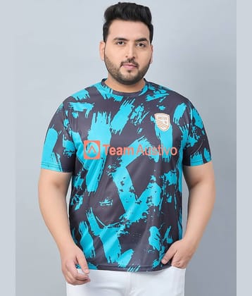 AUSTIVO Multicolor Polyester Regular Fit Men's Sports T-Shirt ( Pack of 1 )