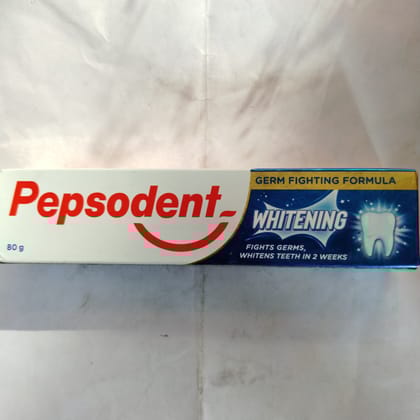 Pepsodent whitening Fights germs, Whitens teeth in 2 weeks 