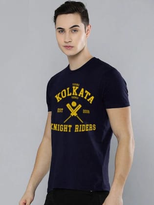Half Sleeve Mens Kolkata IPL T-Shirts-XS / Navy