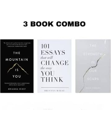 The Mountain Is You + 101 Essays That Will Change The Way You Think + The Strength in our Scars