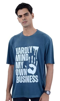 Miller Johnson Mens Cotton Oversized Graphic Print T-Shirt