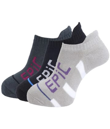 Dollar Socks - Cotton Mens Self Design Multicolor Low Cut Socks ( Pack of 3 ) - Multicolor