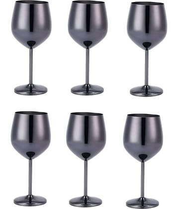 Dynore Stainless Steel 250 ml Wine Glasses