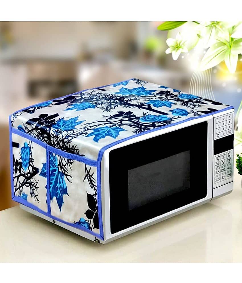 Single Polyester Blue Microwave Oven Cover - 20-22L