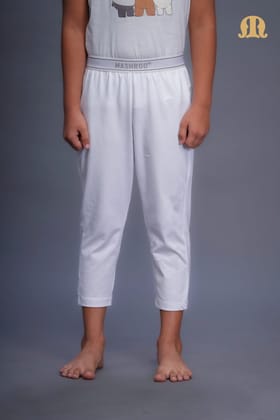 3/4 Knit Izaar White Kid-3