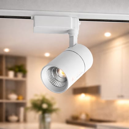 SPARKWORLD 20W LED Ceiling Spot Light | Rotatable Track Focus Light | Natural White | Pack of 1 (Track Not Included)