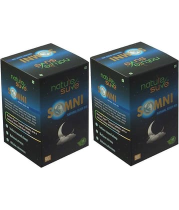 Nature Sure Somni Natural Sleep Supplement For Men & Women - 2 Packs (90 Tablets Each)
