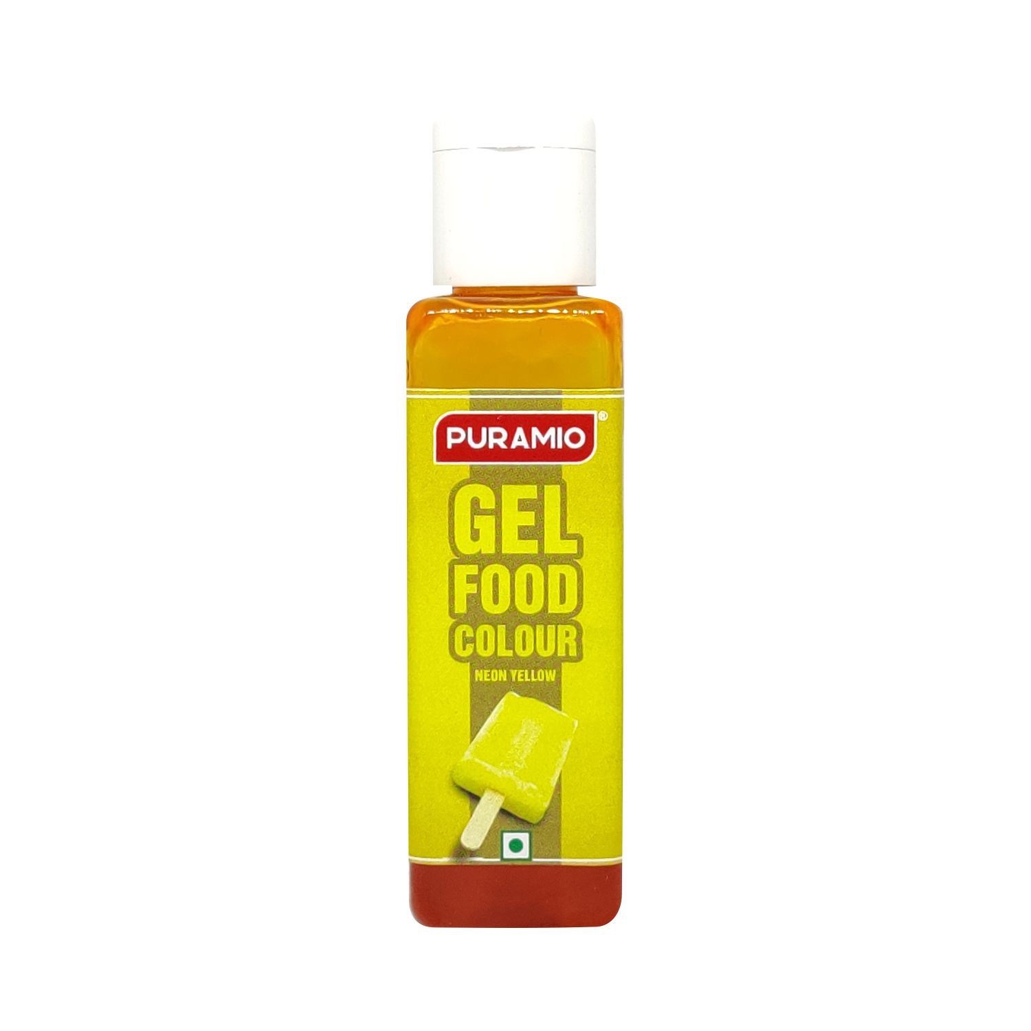Puramio Gel Food Colour- Neon Yellow, 30 gm