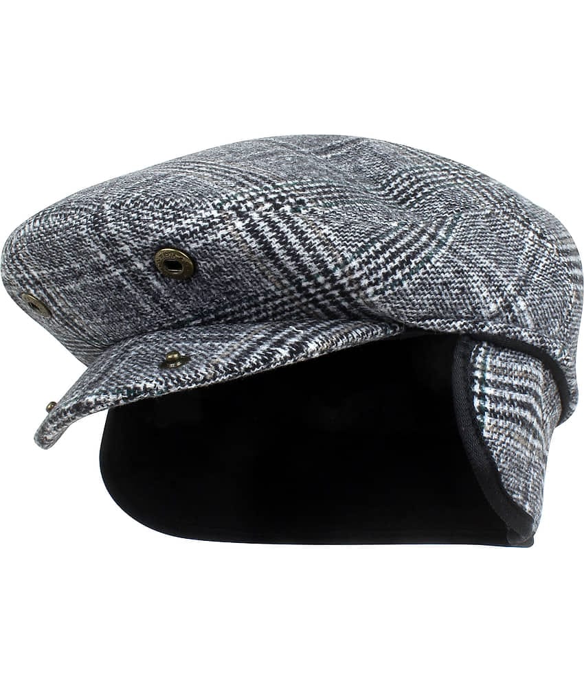 Zacharias - Gray Woollen Men's Cap ( Pack of 1 )