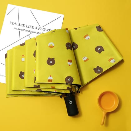 Bear Automatic Umbrella | Kawaii Umbrella-Yellow