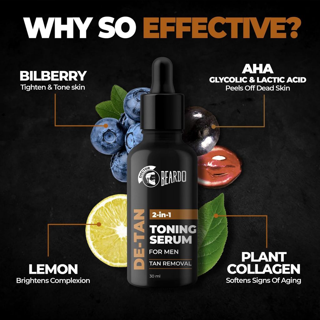 Beardo De-Tan 2 in 1 Toning Serum