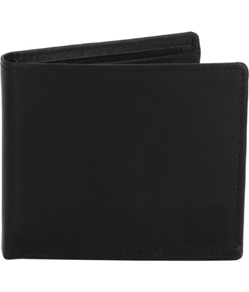 Wallet - Black Leather,Faux Leather,Fabric,PU,100% Leather Men's Regular Wallet ( Pack of 1 )
