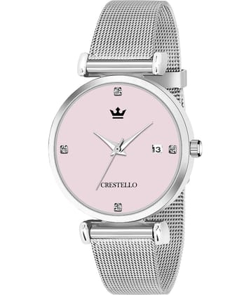 Crestello - Silver Metal Analog Womens Watch
