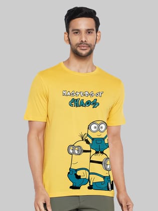 Master Of Chaos Half Sleeve T-Shirt-YELLOW / S