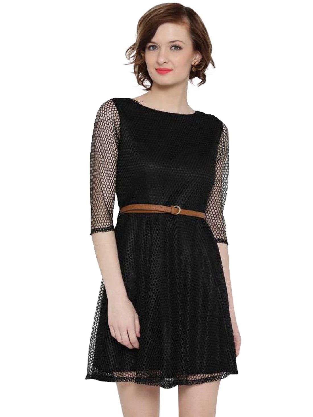 Fancy  Exclusive Designer Black Dress