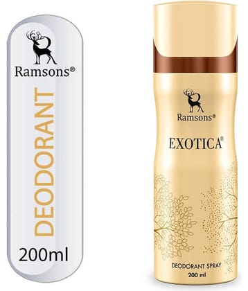 Ramsons - EXOTICA Deodorant Spray Body Perfume For Women Long Lasting Body Spray 200 ml (Pack of 1)