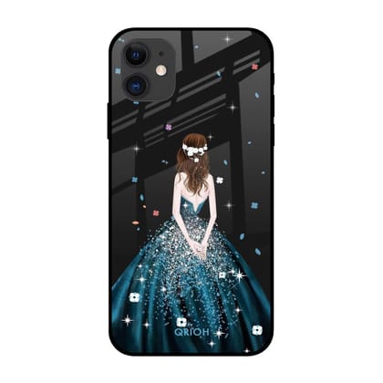 Queen Of Fashion Glass Case for iPhone 12 mini