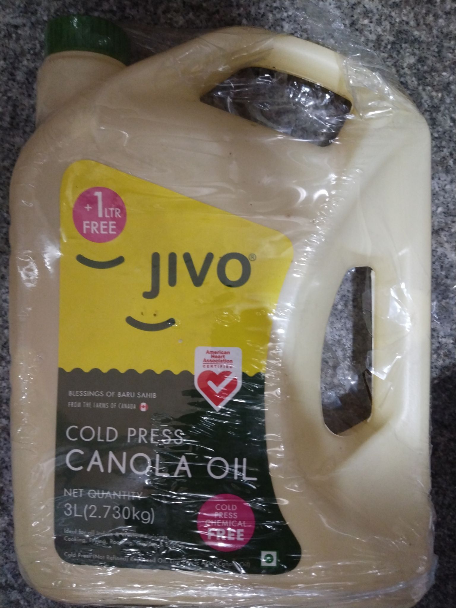 Jivo canola oil 3L