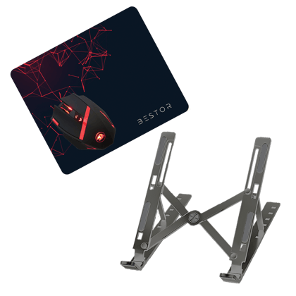 Combos of the Laptop Stand +Gaming Mouse pad