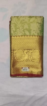 Green Color Fancy Pattu Saree Venkat Lakshmi Cloth Business