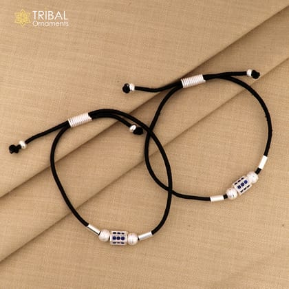 Silver thread anklet silver dhaga payal ank735
