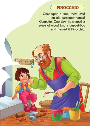 Pinocchio Fancy Story Shape Board Book for Children Age 3 - 8 Years |12 Pages Board Book (Fancy Story Board-Books) [Board book] Dreamland Publications [Board book] Dreamland Publications