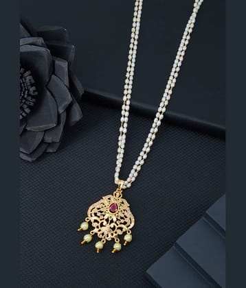 ROFARWORD Gold Brass Necklace ( Pack of 1 )