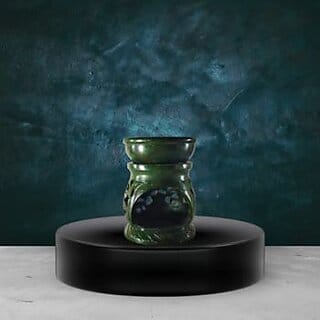 Handcrafted Green Marble Oil Diffuser Elegant Aroma Burner Handcrafted Green Marble Oil Diffuser Elegant Aroma Burner