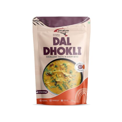 INSTAFOOD Gujarati Dal Dhokli | Ready to Eat & Cook Meal | 3-4 Servings | After Cooking Gets 1.2 kg to Serve | Zip Lock Packaging | Vegetarian Meal| Just Add Water And Cook, 200 gm