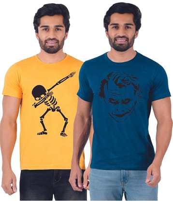 ferocious Pack of 2 Cotton Regular Fit Men's T-Shirt ( Olive )