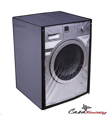 CASA FURNISHING Front Load Washing Machine Cover Compatiable For 7 kg - grey