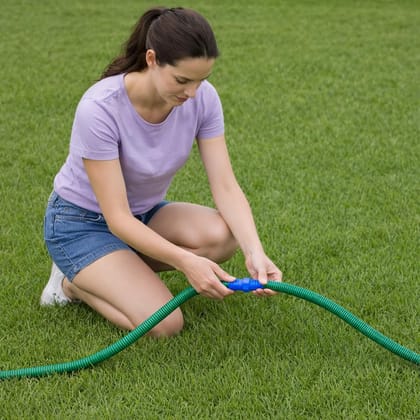 1 Inch PVC Garden Hose Connector (Pack of 3) � 25 mm Straight Connector Joint for Garden Pipe, Blue Water Hose Pipe Coupler for Plumbing Use | Collar