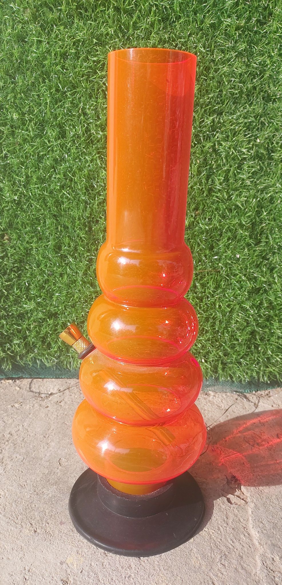 Ring Toss Classic Acrylic 12 inches Bong-orange