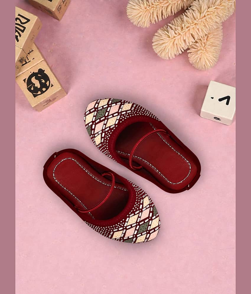 Kids Girls Ethnic Embroidered Rajasthani Jutti